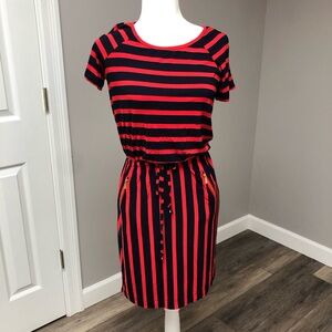 Striped Red and Navy Women's Dress 4th of July